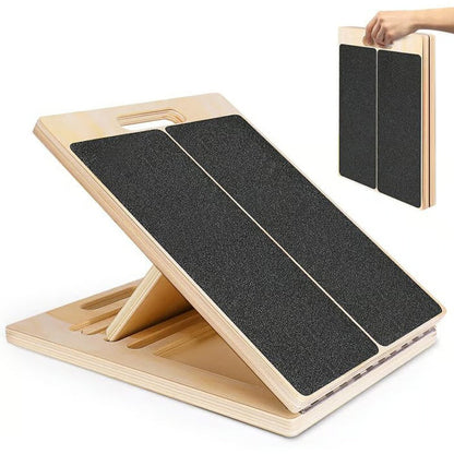 🔥 40% Rabatt! Einstellbare Holz-Schrägbank für Waden-Stretching