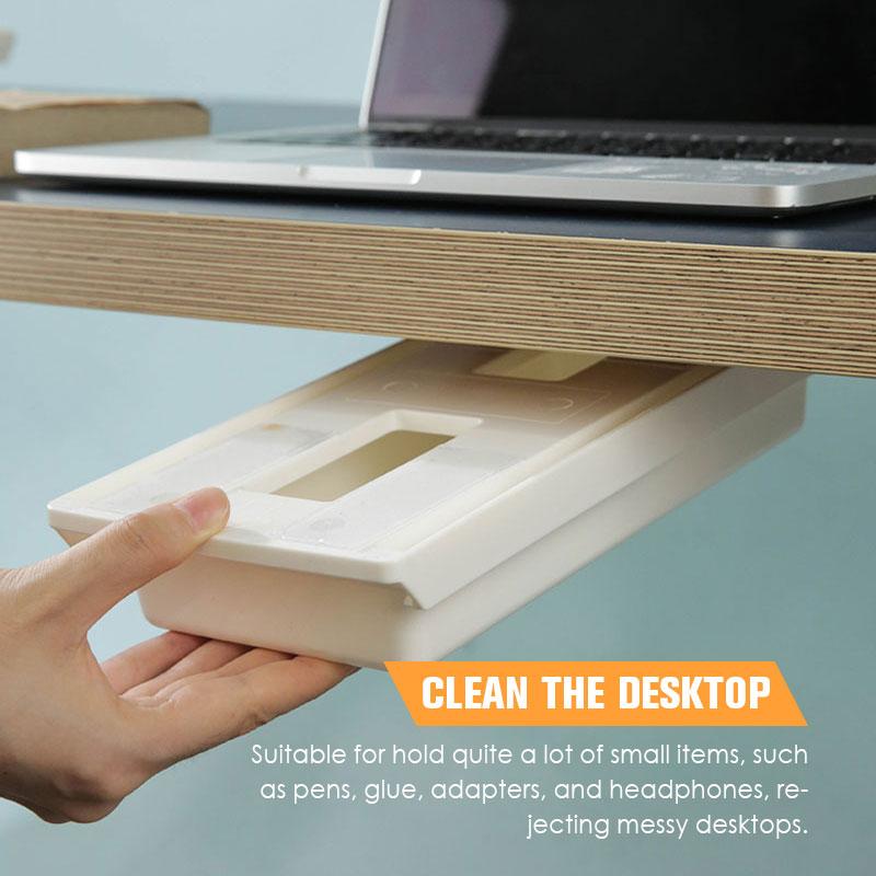 📦✨ Selbstklebende Unter-Tisch-Schublade für Büro & Schreibtisch – 2+1 Gratis! 🎁🔥