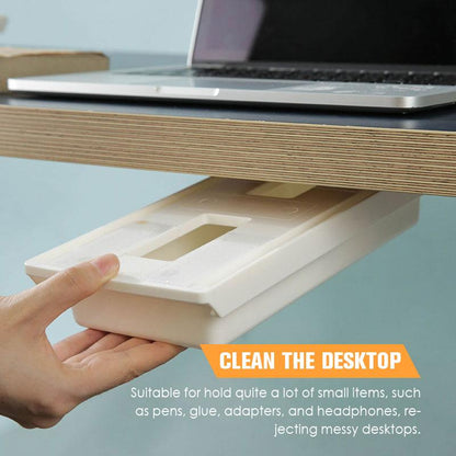 📦✨ Selbstklebende Unter-Tisch-Schublade für Büro & Schreibtisch – 2+1 Gratis! 🎁🔥