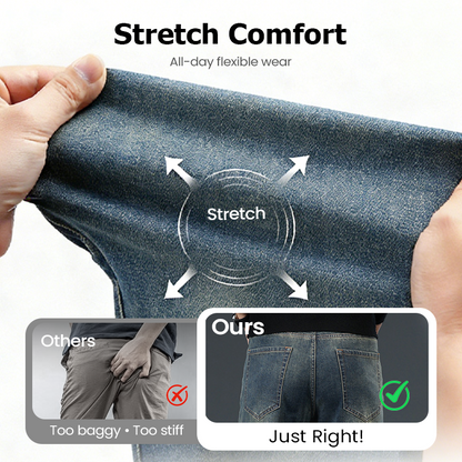 👖NEU EINGETROFFEN – 50 % RABATT🔥🥳ÜBER 50.000 VERKAUFT!💥 Herren-Stretchjeans mit geradem Bein