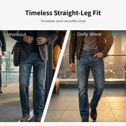 👖NEU EINGETROFFEN – 50 % RABATT🔥🥳ÜBER 50.000 VERKAUFT!💥 Herren-Stretchjeans mit geradem Bein