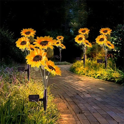 📢📢50 % Rabatt!! ⏰🌻 Realistisch & wetterfest | Solar-Sonnenblume – Bestseller 2026 | IP65-Außen-Dekoration