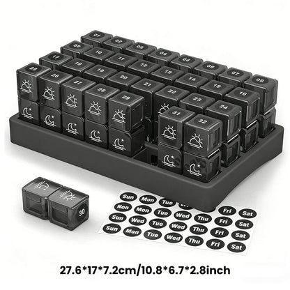 🔥 🔥 2026 Trendneuheit – Jetzt neu im Angebot!Tragbarer 31-Tage-Monats-Pillenorganizer