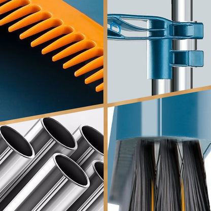 🥳HEISSER SALE 2026🥳💞50.000+ VERKAUFT!👵❤️ 50 % RABATT! Stand-Up Kehrschaufel-Set mit um 180° drehbarer Bürste