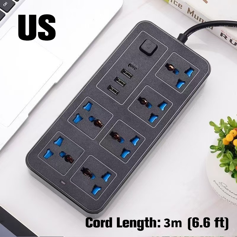 🔌 50% RABATT! ⚡ Mehrfachsteckdose mit langer Verlängerungsschnur – inkl. USB-Ladeanschlüsse, überspannungsschutz & platzsparendem Design 📱