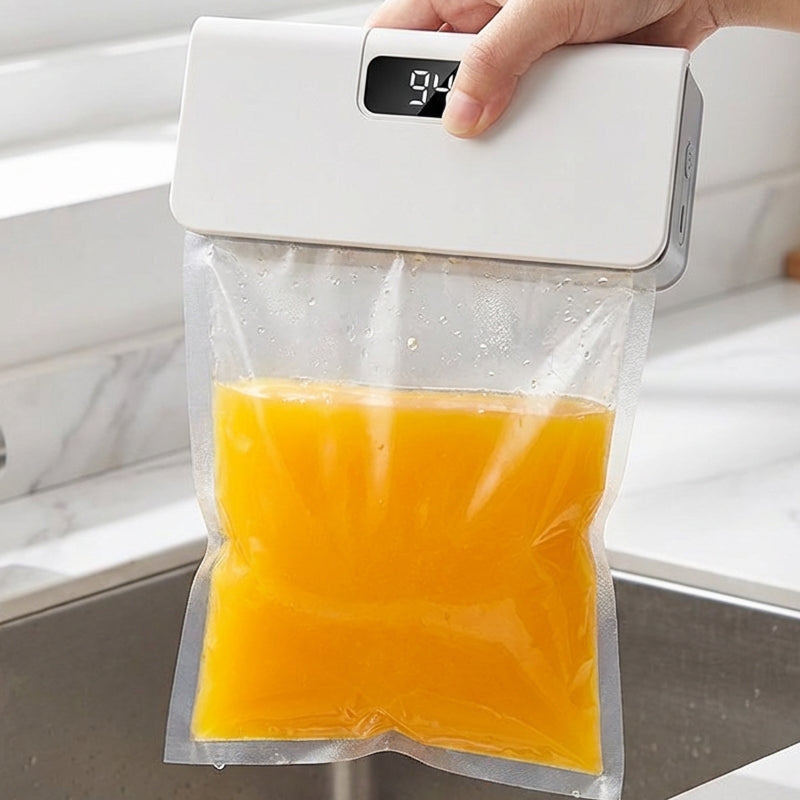 ✨2-in-1-Mini-Beutelverschließer 🔋Wiederaufladbar & mit Schneidevorrichtung 🛍️ Praktisch im Alltag