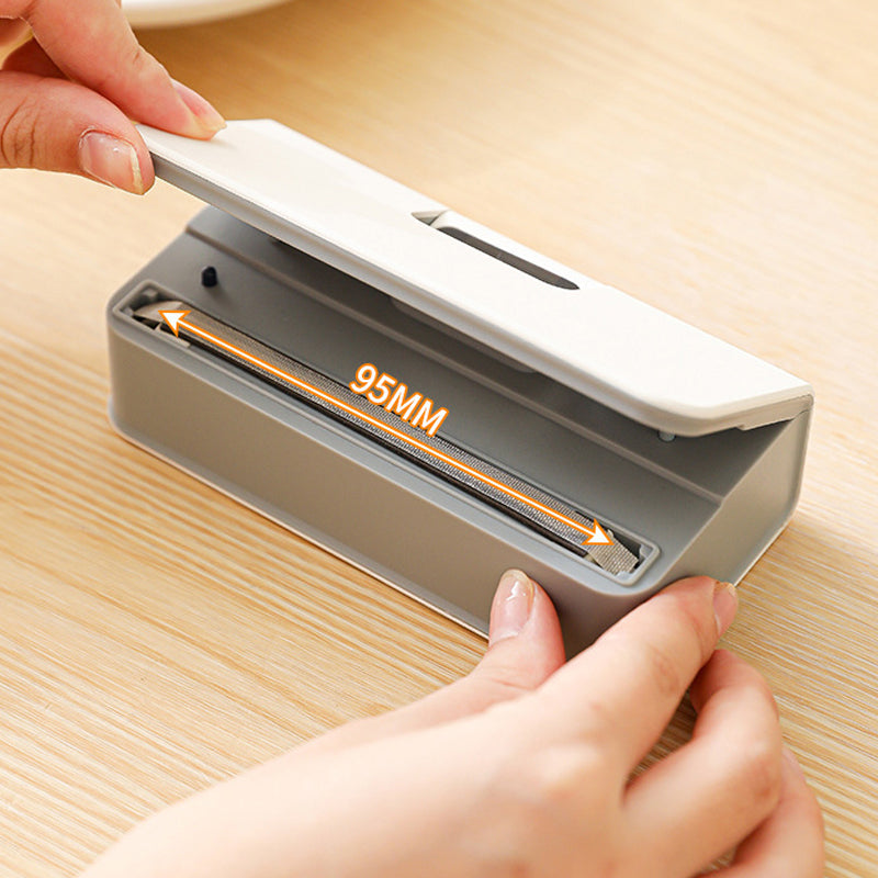 ✨2-in-1-Mini-Beutelverschließer 🔋Wiederaufladbar & mit Schneidevorrichtung 🛍️ Praktisch im Alltag