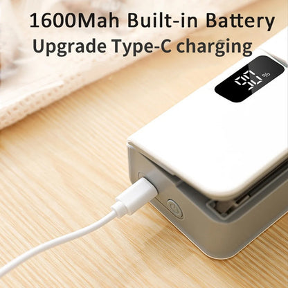 ✨2-in-1-Mini-Beutelverschließer 🔋Wiederaufladbar & mit Schneidevorrichtung 🛍️ Praktisch im Alltag