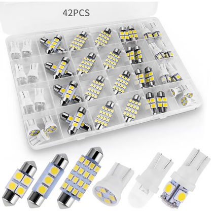 🌞50% Rabatt!💡 42-teiliges superhelles LED-Innenraumbeleuchtungs-Set, plug & play – einfach aufwerten Sie Ihr Auto! ✨
