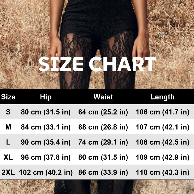 🔈🔈60 % RABATT!👖 Elegante, ausgestellte Spitzenhose mit hohem Bund – Integriertes Shorts-Futter & Boho-Chic für Sommer und Festivals 🌸
