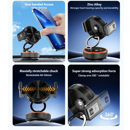 ✨🔥Vakuum-Saugnapf-Magnethalterung für Mobiltelefone im Auto🚗