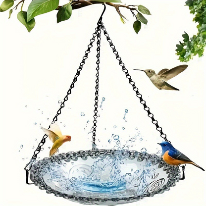 🐦 Vintage Hängende Vogelfutterstation & Tränke ✨ 2‑in‑1 Wetterfest 🌿 Für Garten & Balkon