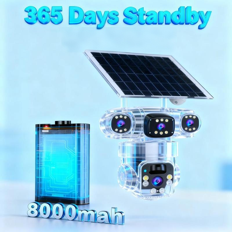 🔥Solange der Vorrat reicht 40 % Rabatt!🎉Solarbetriebene Mehrwinkel-Überwachungskamera