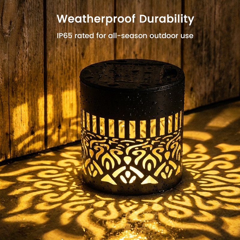 🔥 Mehr kaufen – mehr sparen! 💎 Solar-Mandalaleuchte für Garten & Terrasse – 2-in-1 Boden- & Wandleuchte mit Vintage-Projektion, IP65 & Rostfrei 🌿🌙