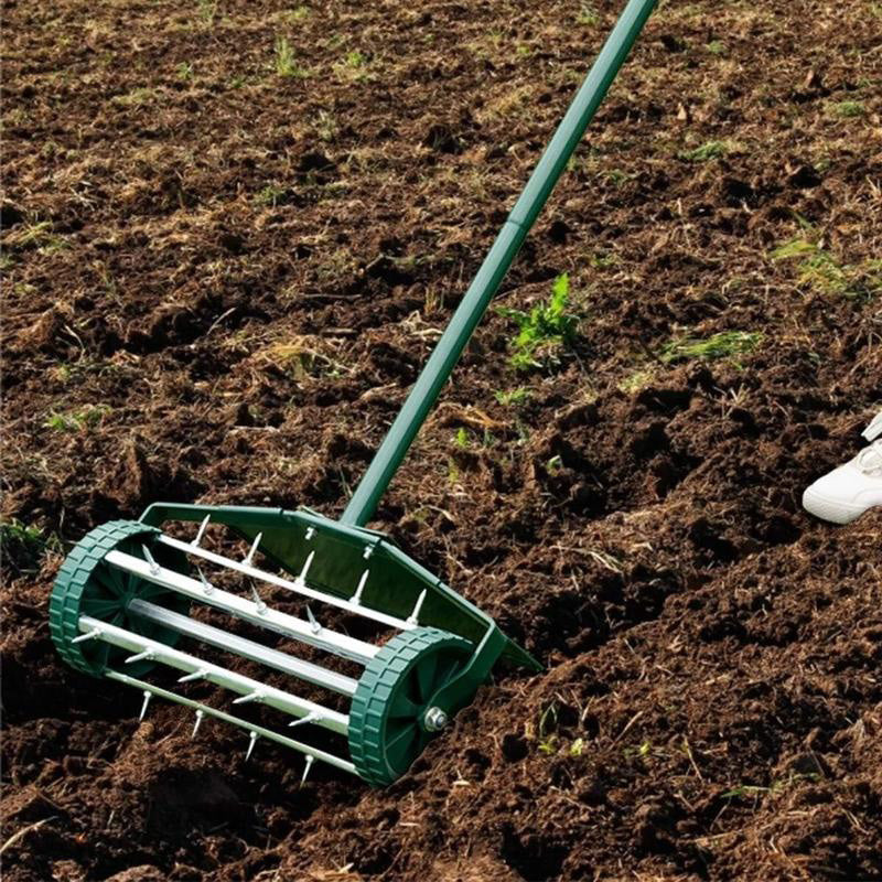 🌿 T-Griff Gartenhacke / Belüfter – Robuster Eisen-Unkrautstecher für Rasen & Beet – Ergonomischer Handvertikutierer mit rutschfestem Griff