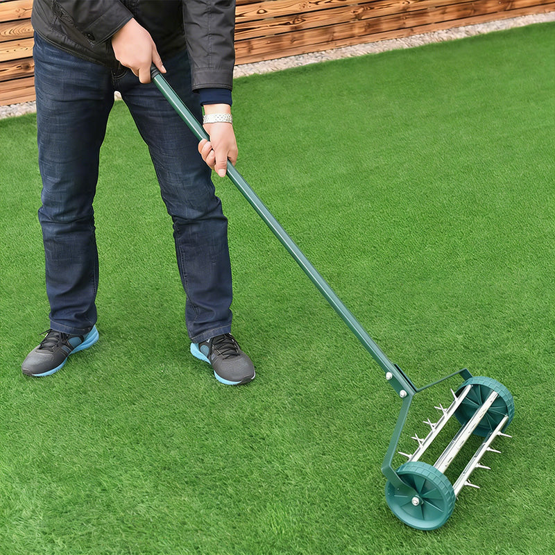 🌿 T-Griff Gartenhacke / Belüfter – Robuster Eisen-Unkrautstecher für Rasen & Beet – Ergonomischer Handvertikutierer mit rutschfestem Griff