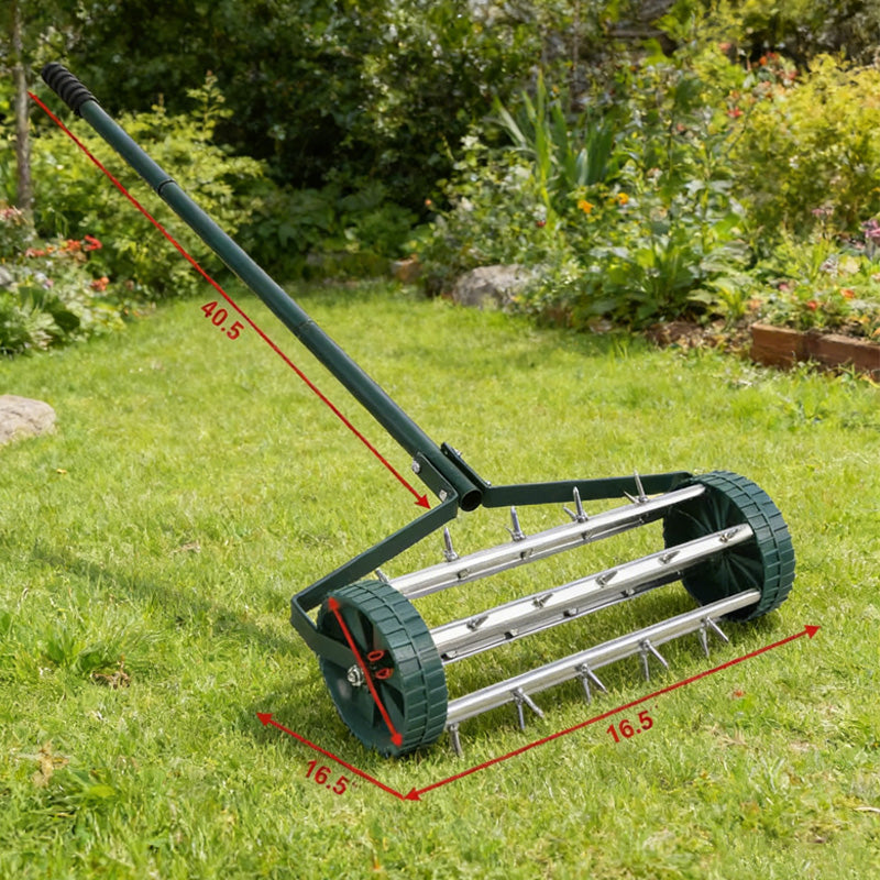 🌿 T-Griff Gartenhacke / Belüfter – Robuster Eisen-Unkrautstecher für Rasen & Beet – Ergonomischer Handvertikutierer mit rutschfestem Griff