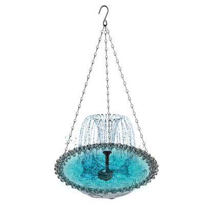 ✨Hängender Springbrunnen für den Außenbereich mit Vogelbad und Futterstelle⛲🐦