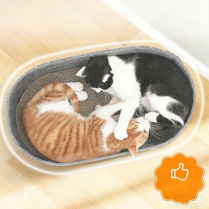 🌟JETZT 50 % RABATT!🐱Multifunktionales Katzenbett aus Filz mit Kratzpad💖