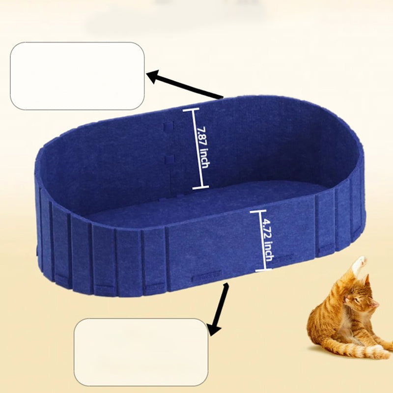 🌟JETZT 50 % RABATT!🐱Multifunktionales Katzenbett aus Filz mit Kratzpad💖