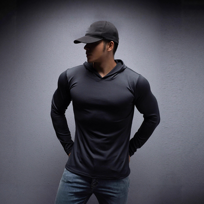 💪✨ 2026 Neue Kollektion! Stretch-Fit Fitness-Hoodie für Herren mit langen Ärmeln 👕🔥