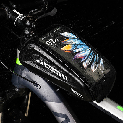🚴50% RABATT! 📱 Wasserdichte Fahrrad Oberrohrtasche – Hardcase Handyhalter, Perfekt für MTB & Rennrad 🗺️
