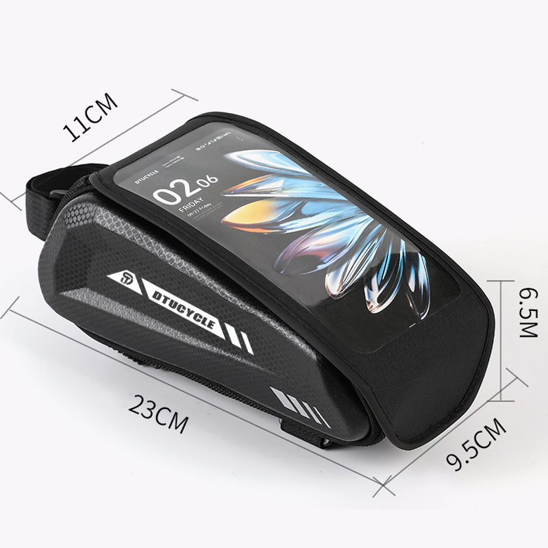 🚴50% RABATT! 📱 Wasserdichte Fahrrad Oberrohrtasche – Hardcase Handyhalter, Perfekt für MTB & Rennrad 🗺️