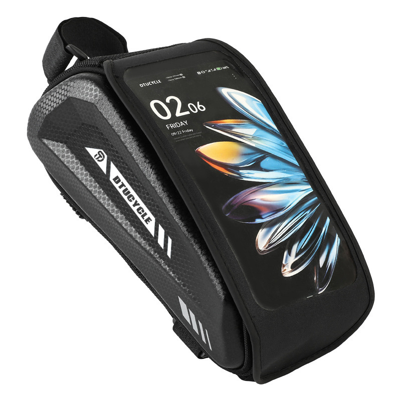 🚴50% RABATT! 📱 Wasserdichte Fahrrad Oberrohrtasche – Hardcase Handyhalter, Perfekt für MTB & Rennrad 🗺️