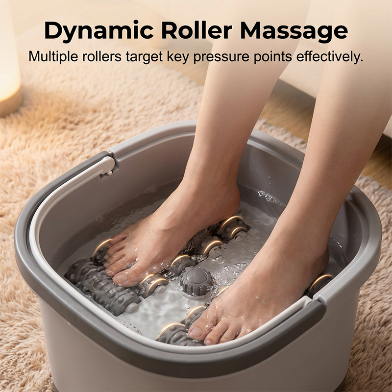 🔥 40% Rabatt! Beheiztes Fußbad mit Massagerollen ✨ Wellness für deine Füße zu TOP-Preis!