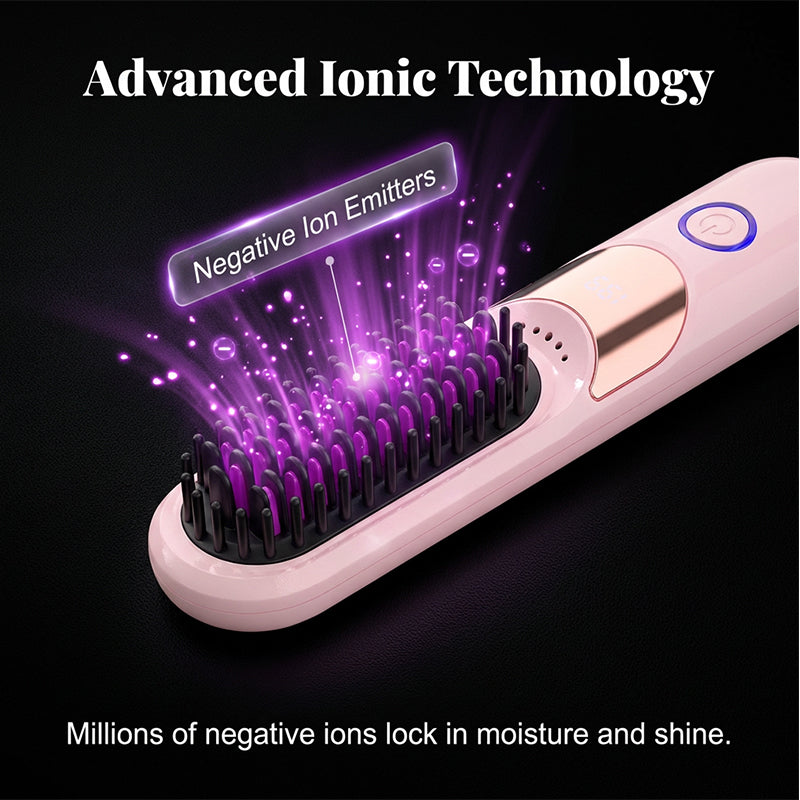 ✨ | 50% Rabatt🌸Ionen-Haarglätter mit 3 Temperaturstufen und Verbrühschutz💫 3 einstellbare Temperaturen (160/180/200°C)