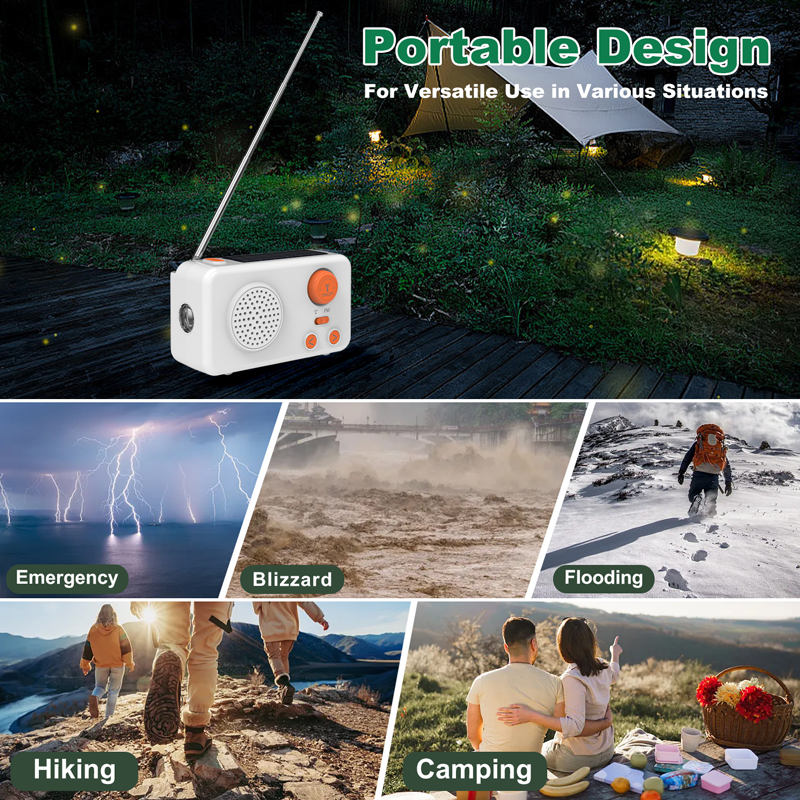 Notfall-Solarradio mit Handkurbel, Taschenlampe und Powerbank📻 – perfekt für Ihr nächstes Abenteuer oder Ihr Notfallset.