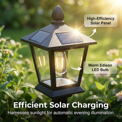 🌞🌷 Solar-Gartenleuchte mit Pflanztopf – Dekorativ & Energieeffizient
