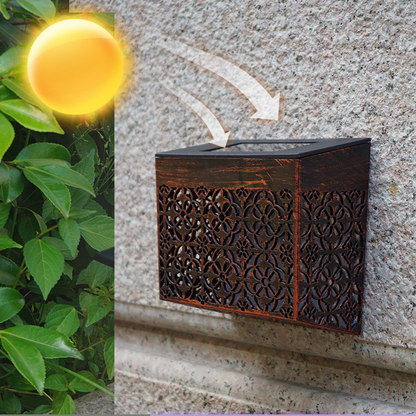 📢📢50 % Rabatt!! ⏰Solarbetriebene LED-Wandleuchte für Wege und den Garten💡