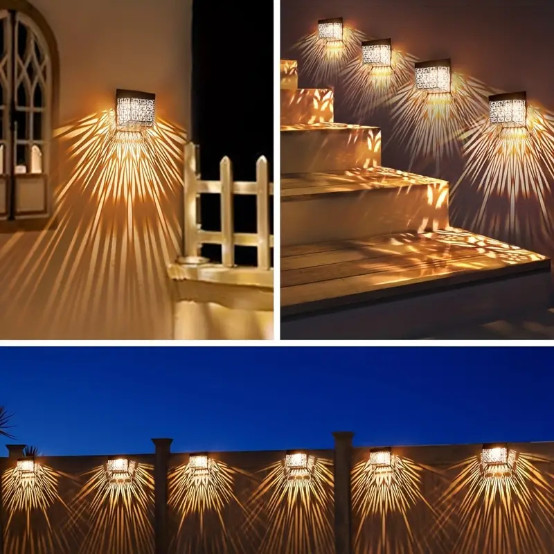 📢📢50 % Rabatt!! ⏰Solarbetriebene LED-Wandleuchte für Wege und den Garten💡