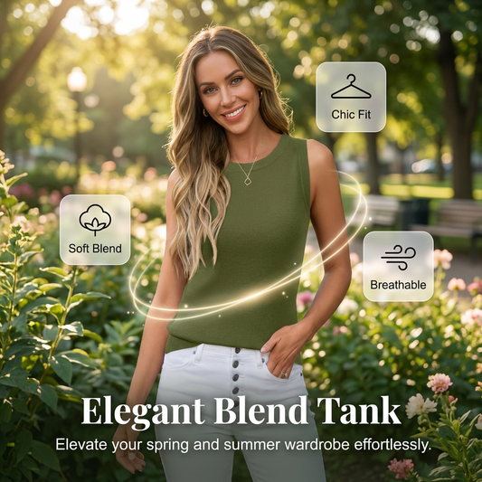 🔥Solange der Vorrat reicht 40 % Rabatt!🎉Lässiges Strick-Tanktop für Damen