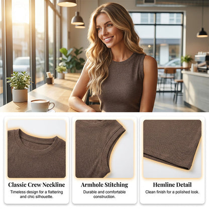 🔥Solange der Vorrat reicht 40 % Rabatt!🎉Lässiges Strick-Tanktop für Damen