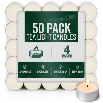 ✨🕯️ Langanhaltende Teelichter mit 4 Stunden Brenndauer