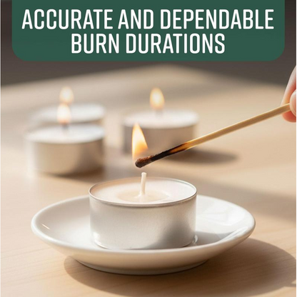 ✨🕯️ Langanhaltende Teelichter mit 4 Stunden Brenndauer