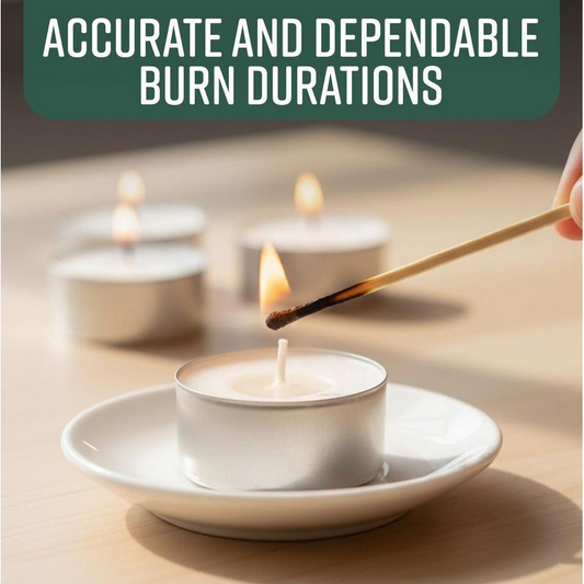 ✨🕯️ Langanhaltende Teelichter mit 4 Stunden Brenndauer