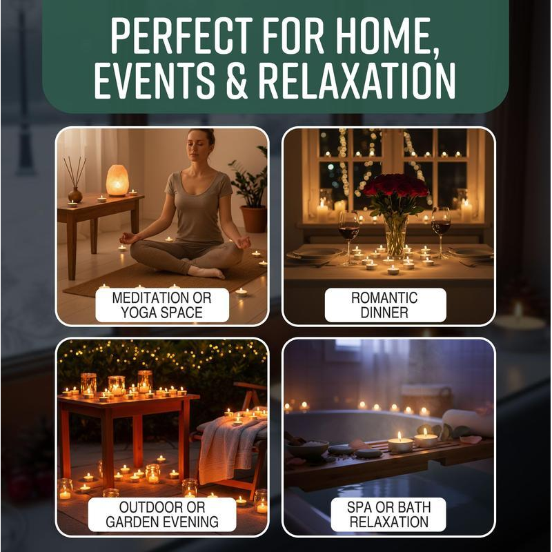 ✨🕯️ Langanhaltende Teelichter mit 4 Stunden Brenndauer