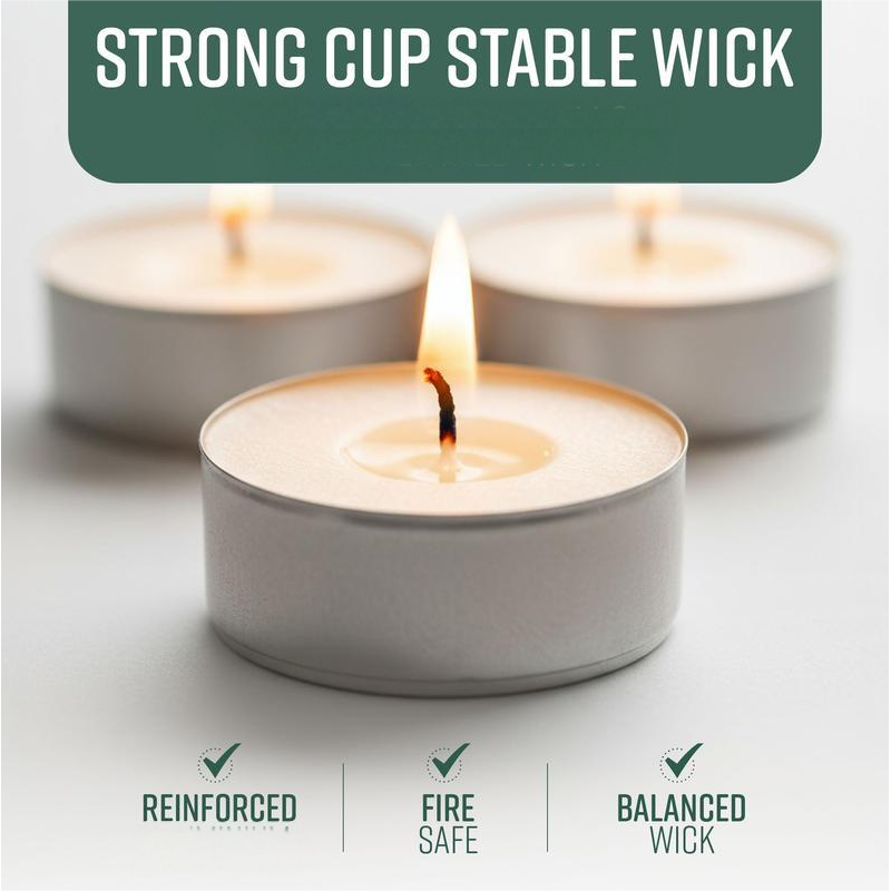 ✨🕯️ Langanhaltende Teelichter mit 4 Stunden Brenndauer