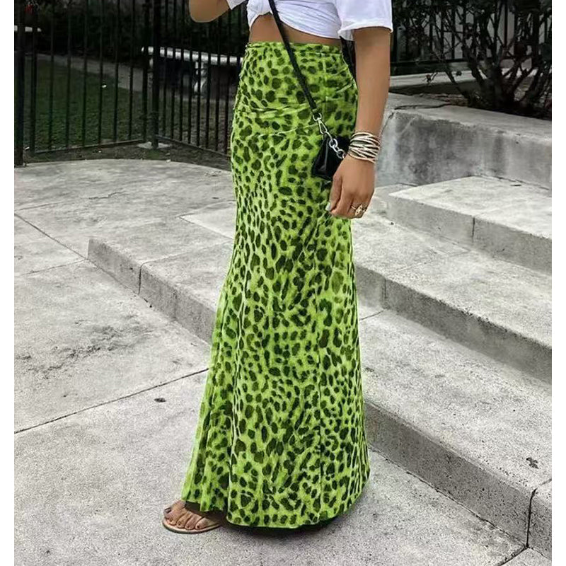 🐆 Lässiger, schicker langer Rock mit Leopardenmuster ✨ Trendig & bequem!