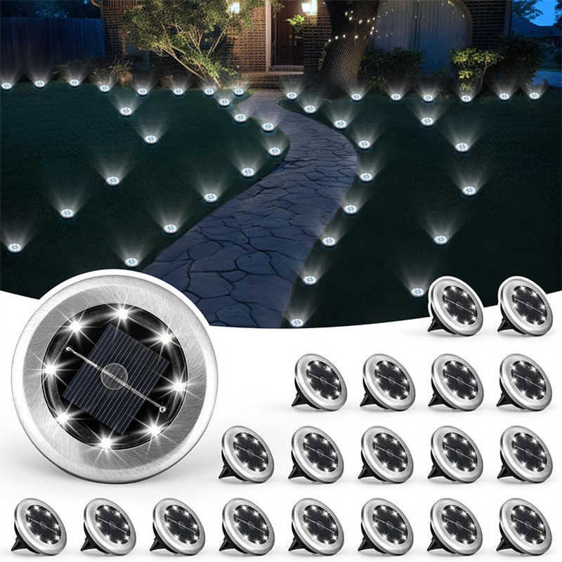 🌙✨Solar-Bodenleuchten für Garten & Wege - Automatischer Sensor & wetterfest