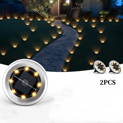 🌙✨Solar-Bodenleuchten für Garten & Wege - Automatischer Sensor & wetterfest