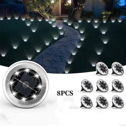 🌙✨Solar-Bodenleuchten für Garten & Wege - Automatischer Sensor & wetterfest