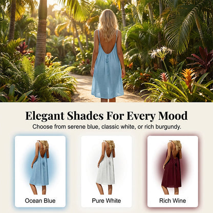 🌸🩰Cami-Kleid mit sexy Rückenfreiheit & verstellbarem Kordelzug ✨