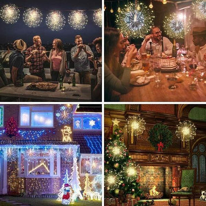 🔥Solange der Vorrat reicht 40 % Rabatt!🎉Hängende Starburst Fairy Lights für Weihnachten