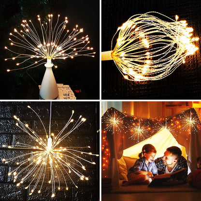 🔥Solange der Vorrat reicht 40 % Rabatt!🎉Hängende Starburst Fairy Lights für Weihnachten