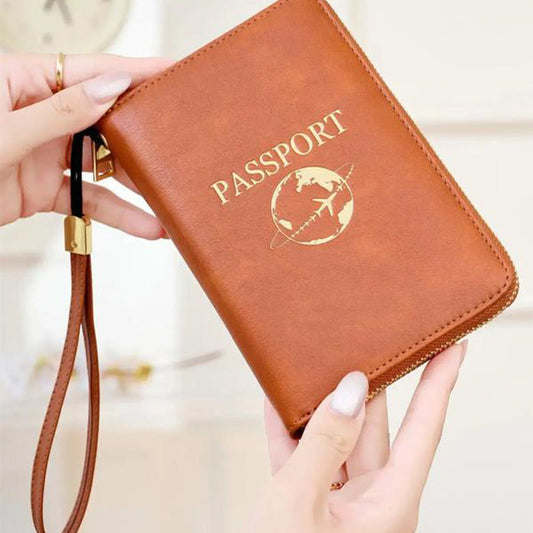 🔐💳 Praktische Reisepass-Geldbörse mit RFID-Schutz für Reise & Alltag