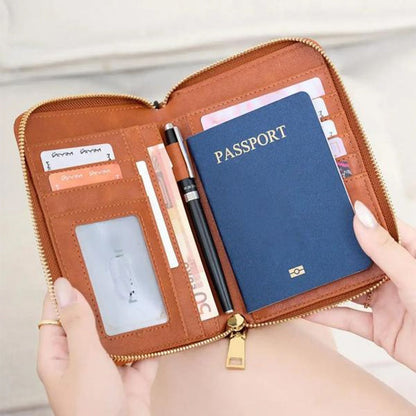 🔐💳 Praktische Reisepass-Geldbörse mit RFID-Schutz für Reise & Alltag